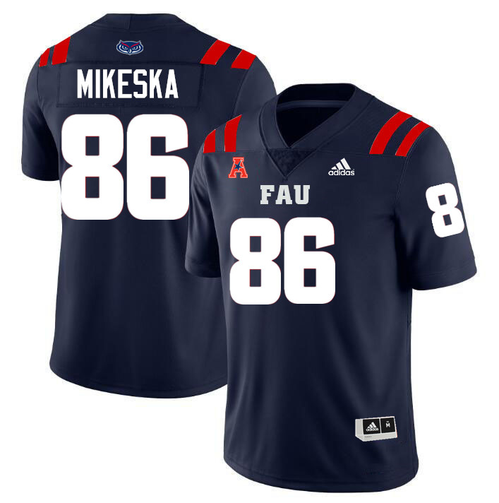 Reid Mikeska FAU Jersey,Florida Atlantic Owls Football Jersey,Uniforms,Gears-Navy